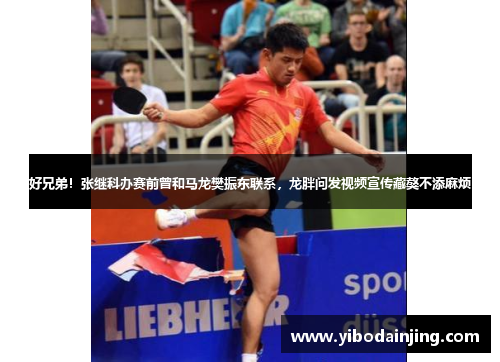 好兄弟！张继科办赛前曾和马龙樊振东联系，龙胖问发视频宣传藏獒不添麻烦